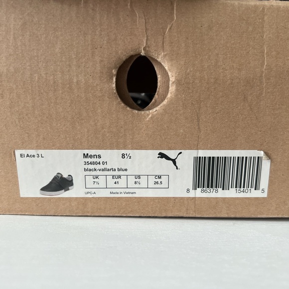 Puma Men's Black and White Sneakers - Picture 2 of 7